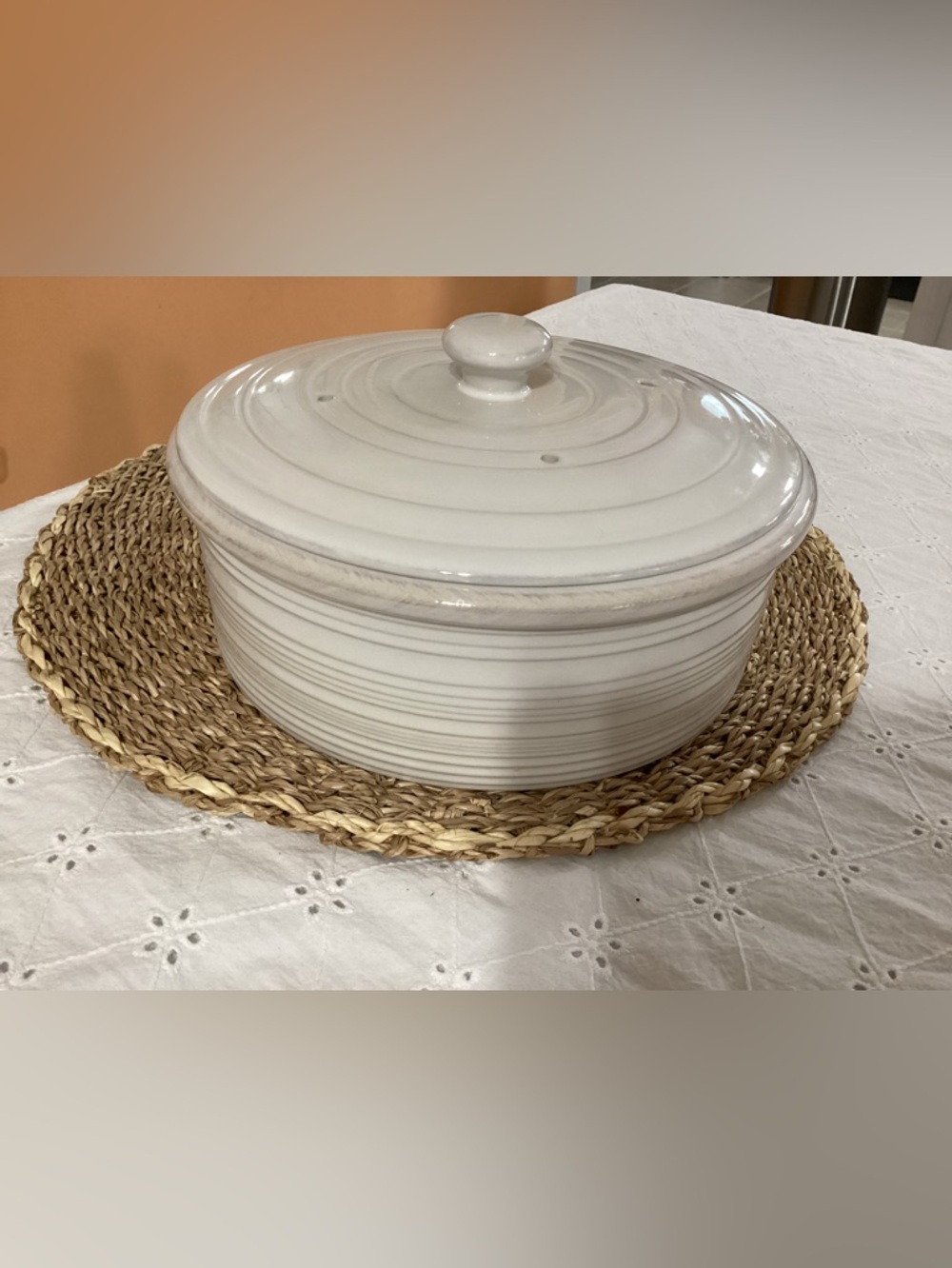 Crate& Barrel Pancake Warmer.